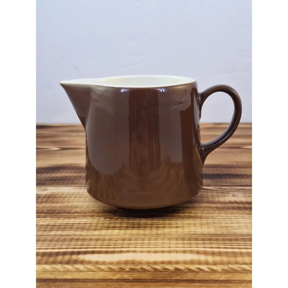 Royal China Cavalier Ironstone Casa Del Sol Creamer‎ & Sugar Set Brown & Cream